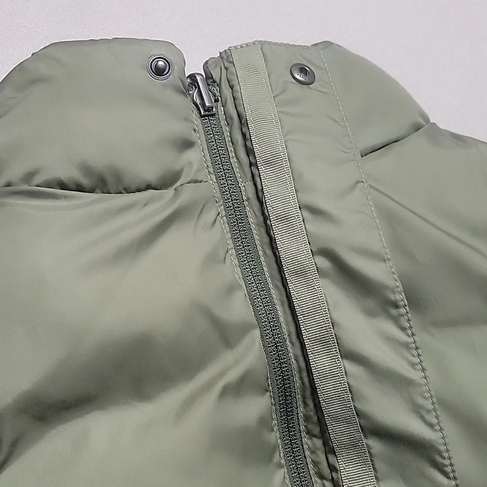 L.L. Bean 2 tone reversible Green Puffer Vest